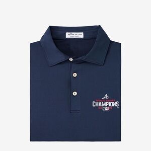 🏆 Peter Millar Atlanta Braves 2021 World Series Champions Polo - Size XXL 🏆